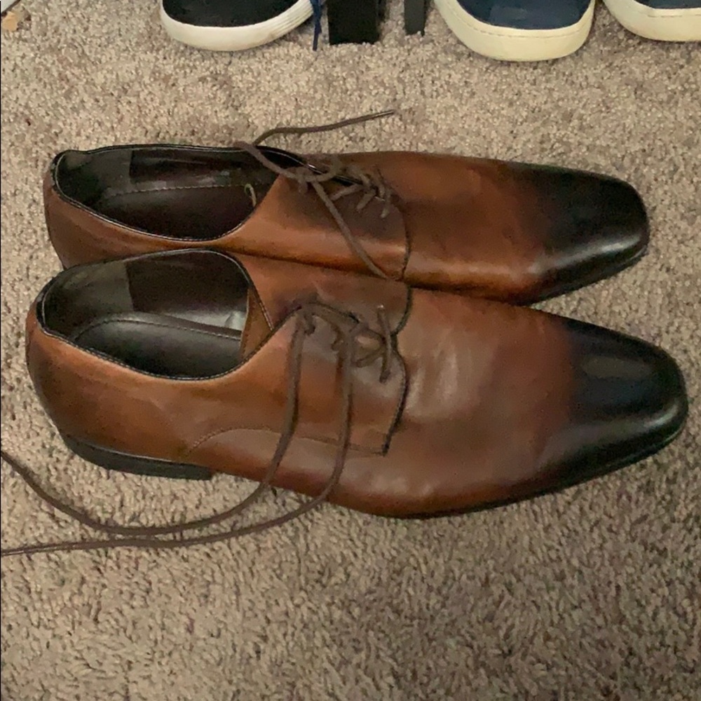 Brown dress shoes